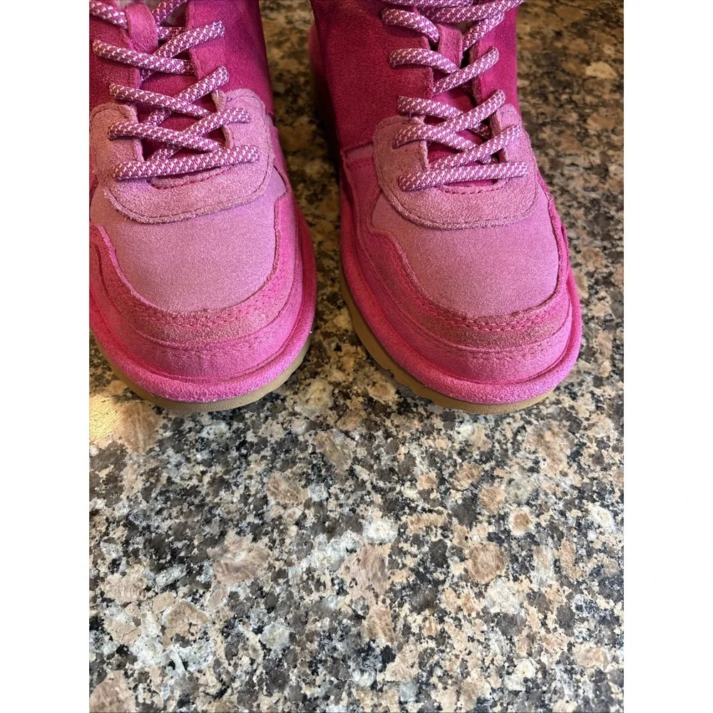 UGG Highland Hi Heritage Boots Pink Raspberry Sorbet 1134550K Kids 3 Women 5